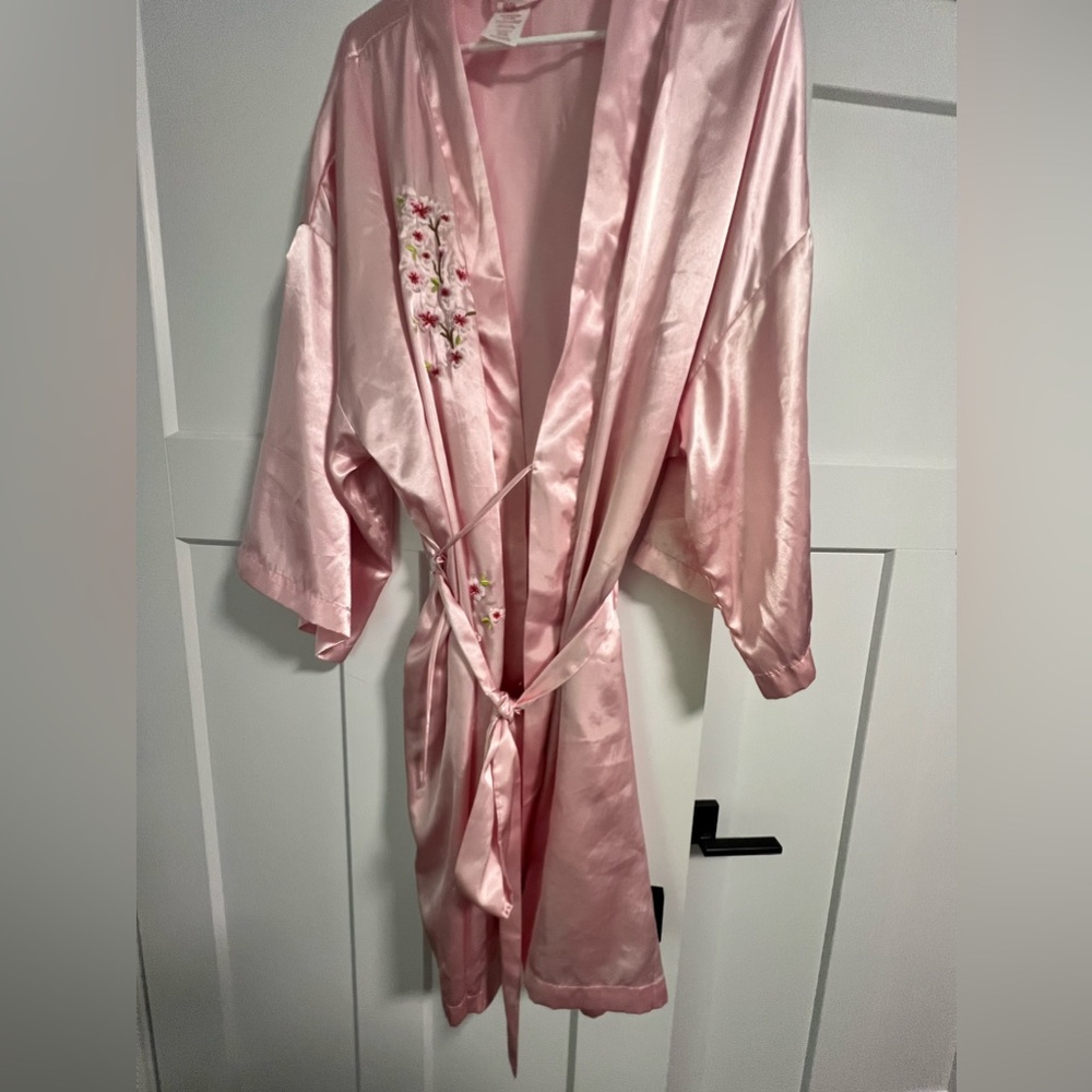 Satin Pink Robe